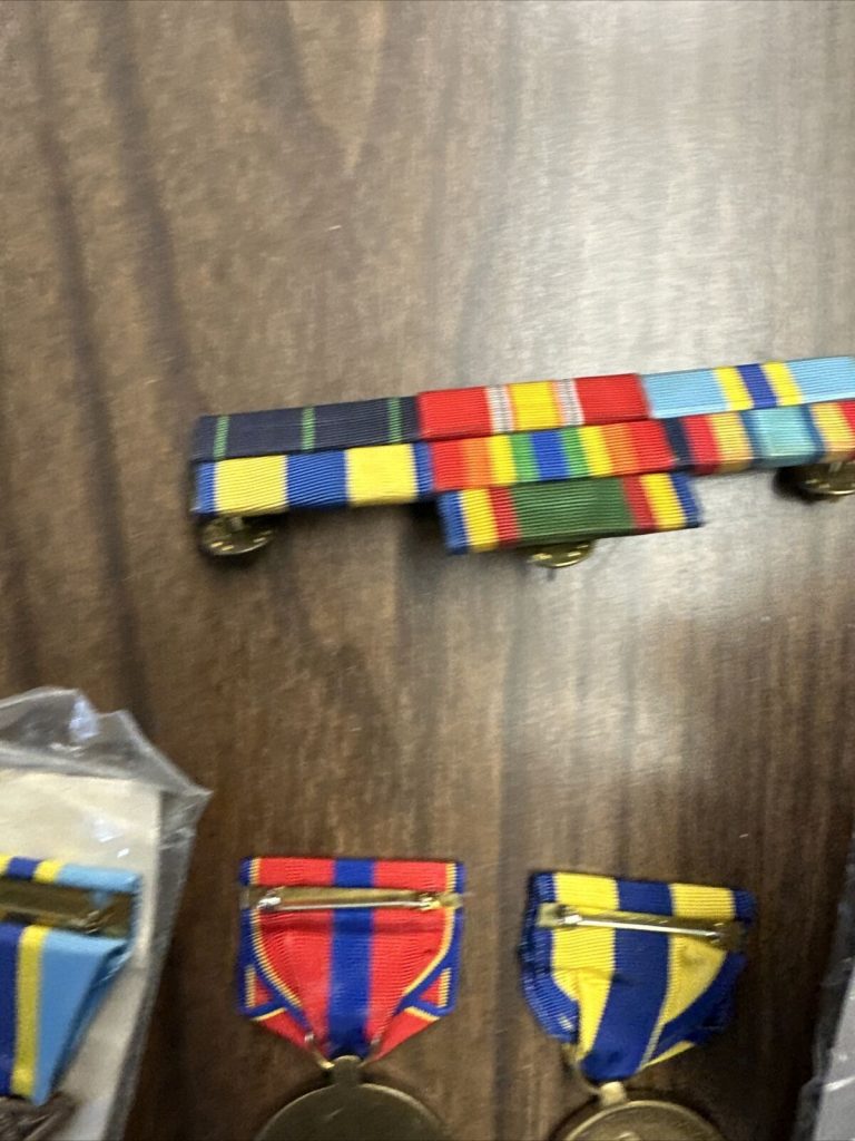 Lot 10 Various Military Pins Medals Awards Army Navy Air Force Marines