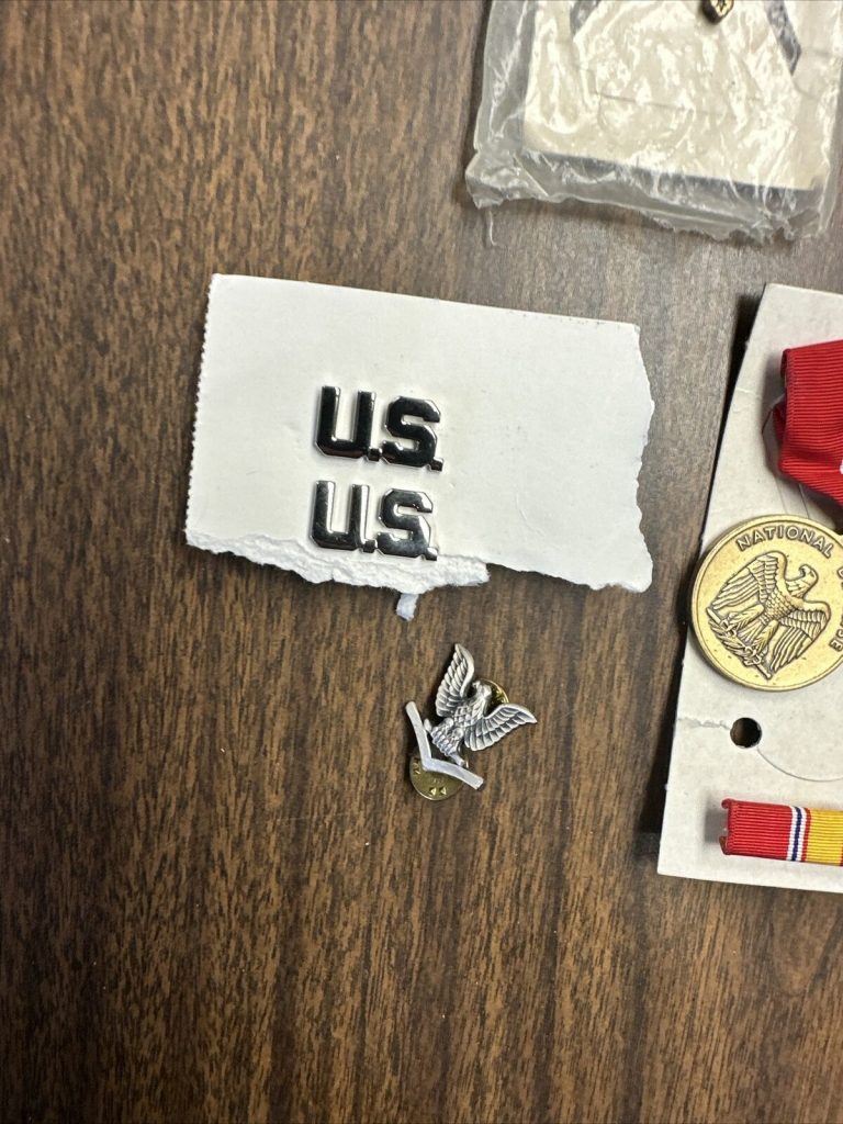 Lot 10 Various Military Pins Medals Awards Army Navy Air Force Marines
