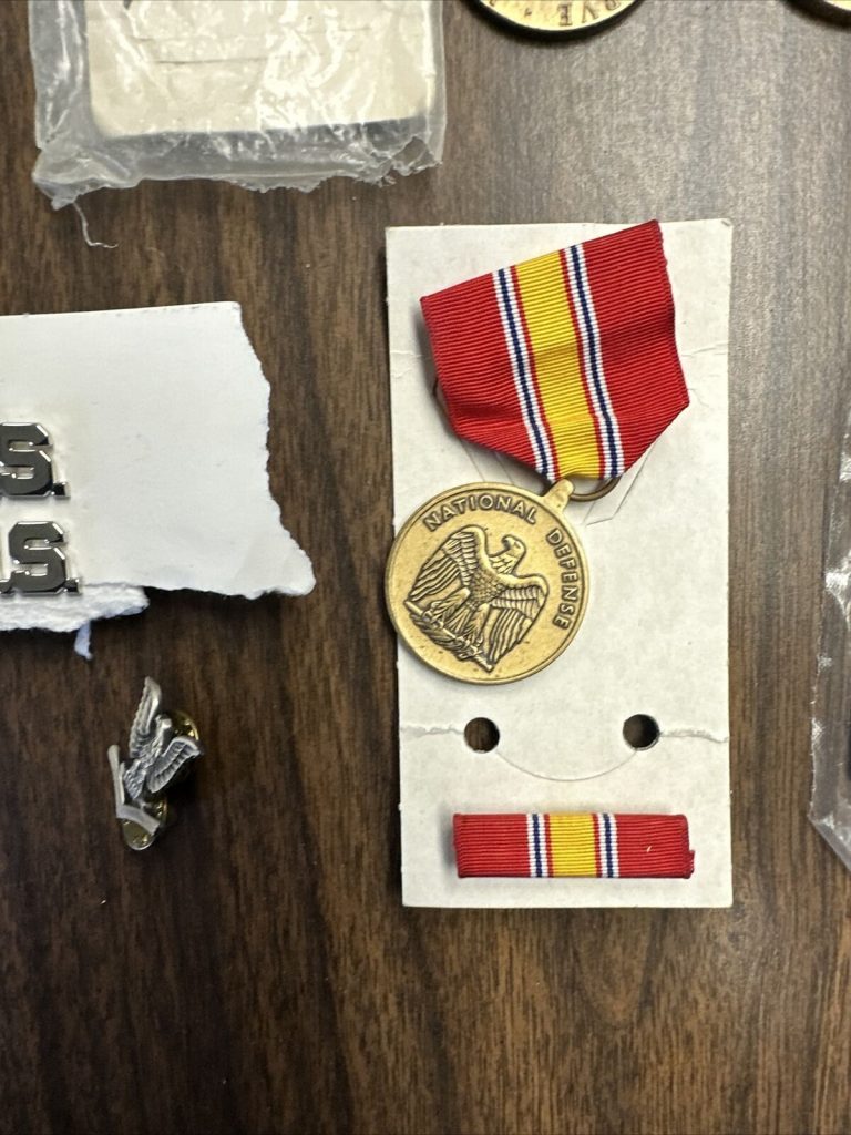 Lot 10 Various Military Pins Medals Awards Army Navy Air Force Marines