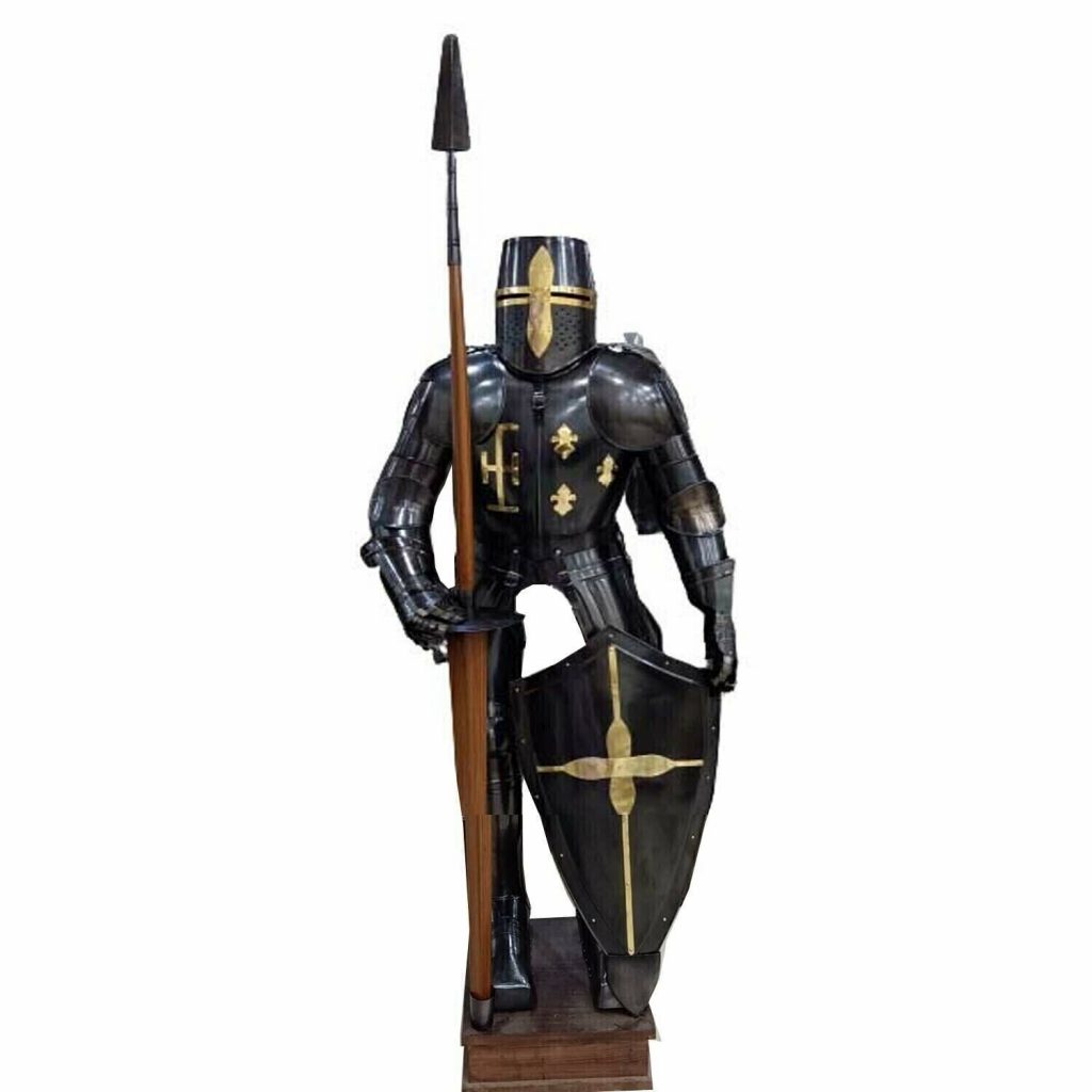 Medieval Knight Wearable Suit Of Armor Crusader Combat Full Body Armour CA25