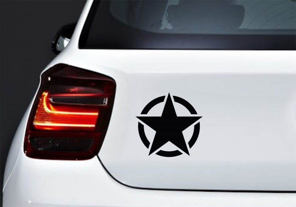Army Star US Military Jeep Car Laptop Motorbike Vinyl Decal Sticker
