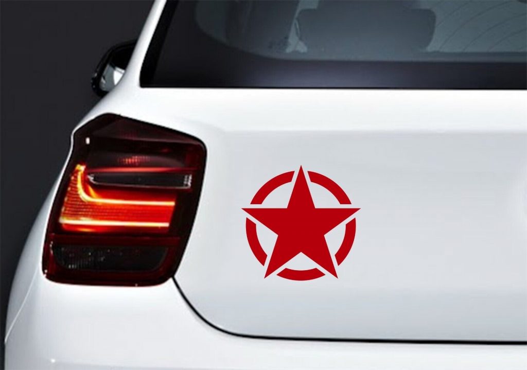 Army Star US Military Jeep Car Laptop Motorbike Vinyl Decal Sticker