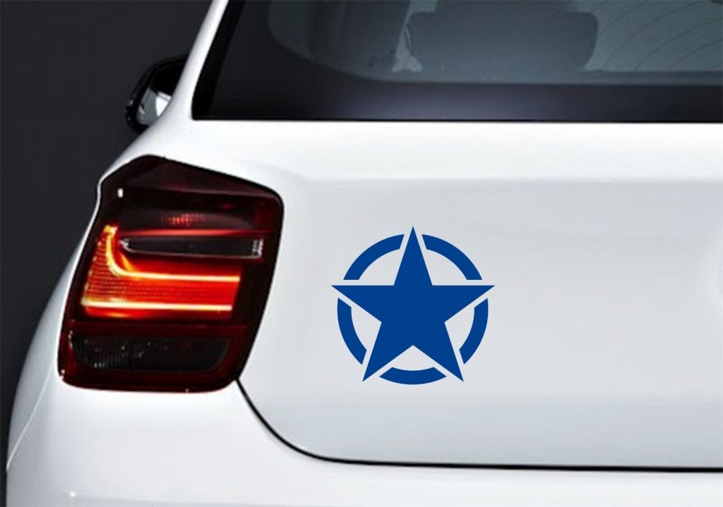 Army Star US Military Jeep Car Laptop Motorbike Vinyl Decal Sticker