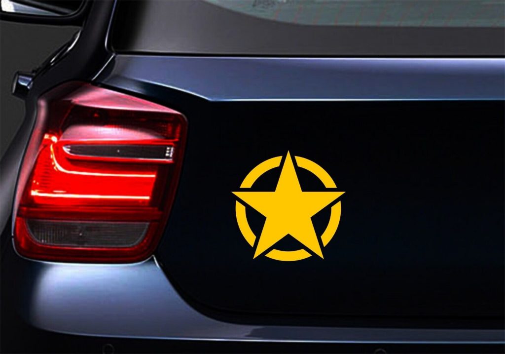 Army Star US Military Jeep Car Laptop Motorbike Vinyl Decal Sticker