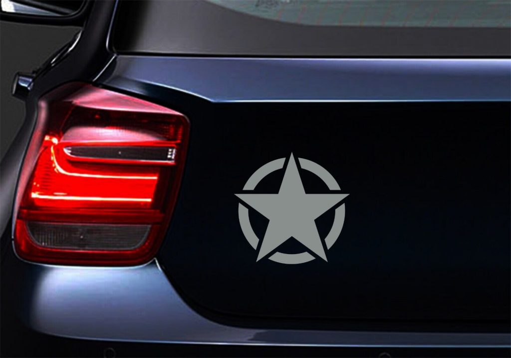 Army Star US Military Jeep Car Laptop Motorbike Vinyl Decal Sticker