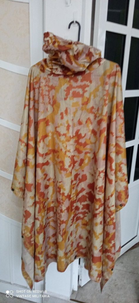 Mexican war on Drugs Original Marina Desert Camouflage Poncho Semar rare