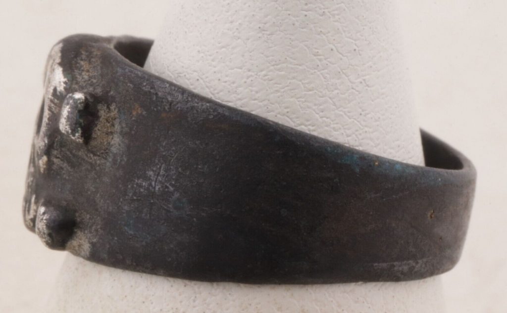 Ring Skull Bones Crossbones ww1 WWI ww2 WWII Special Force Soldiers Amulet Jewel