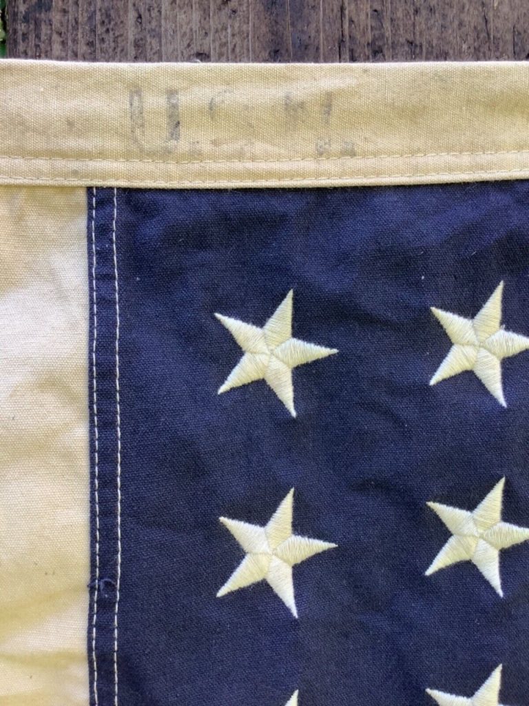 ww2 48 star 59 inch 1944 Dated DDay Original USN navy American flag
