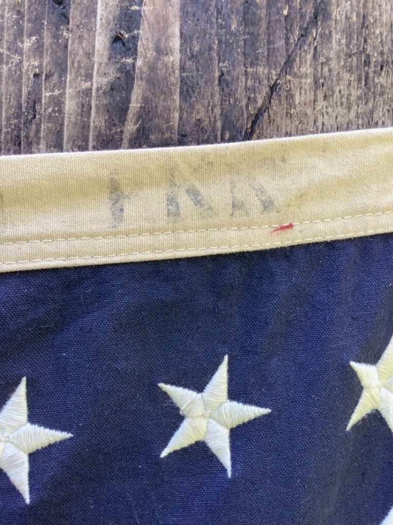 ww2 48 star 59 inch 1944 Dated DDay Original USN navy American flag