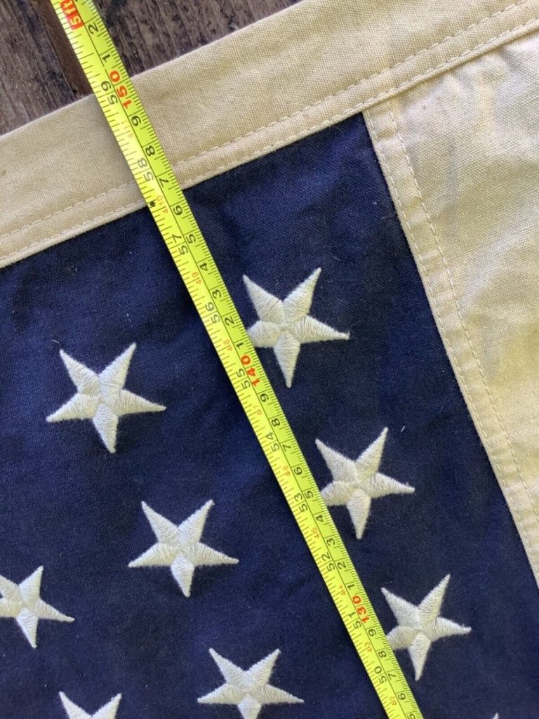 ww2 48 star 59 inch 1944 Dated DDay Original USN navy American flag