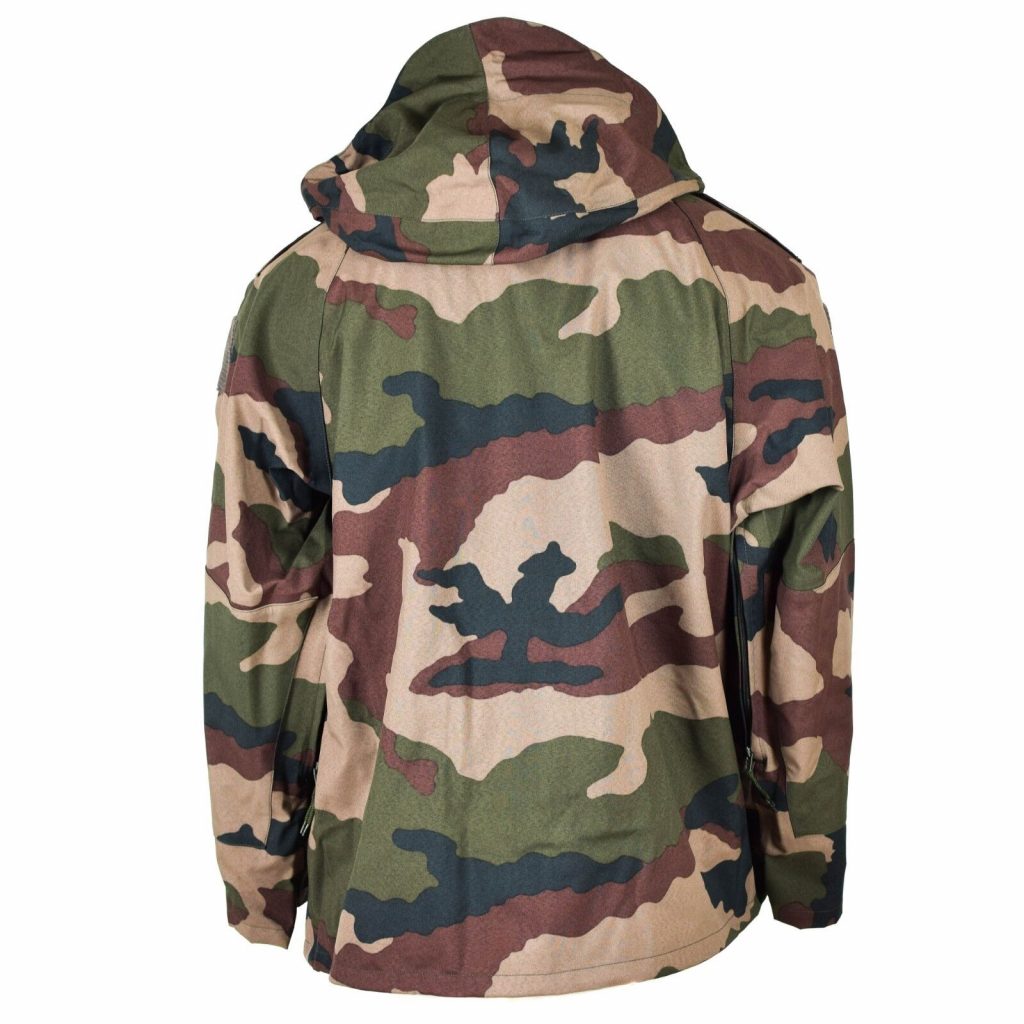 Genuine French army Waterproof Trilaminate Jacket CCE camo Hooded rain Parka New