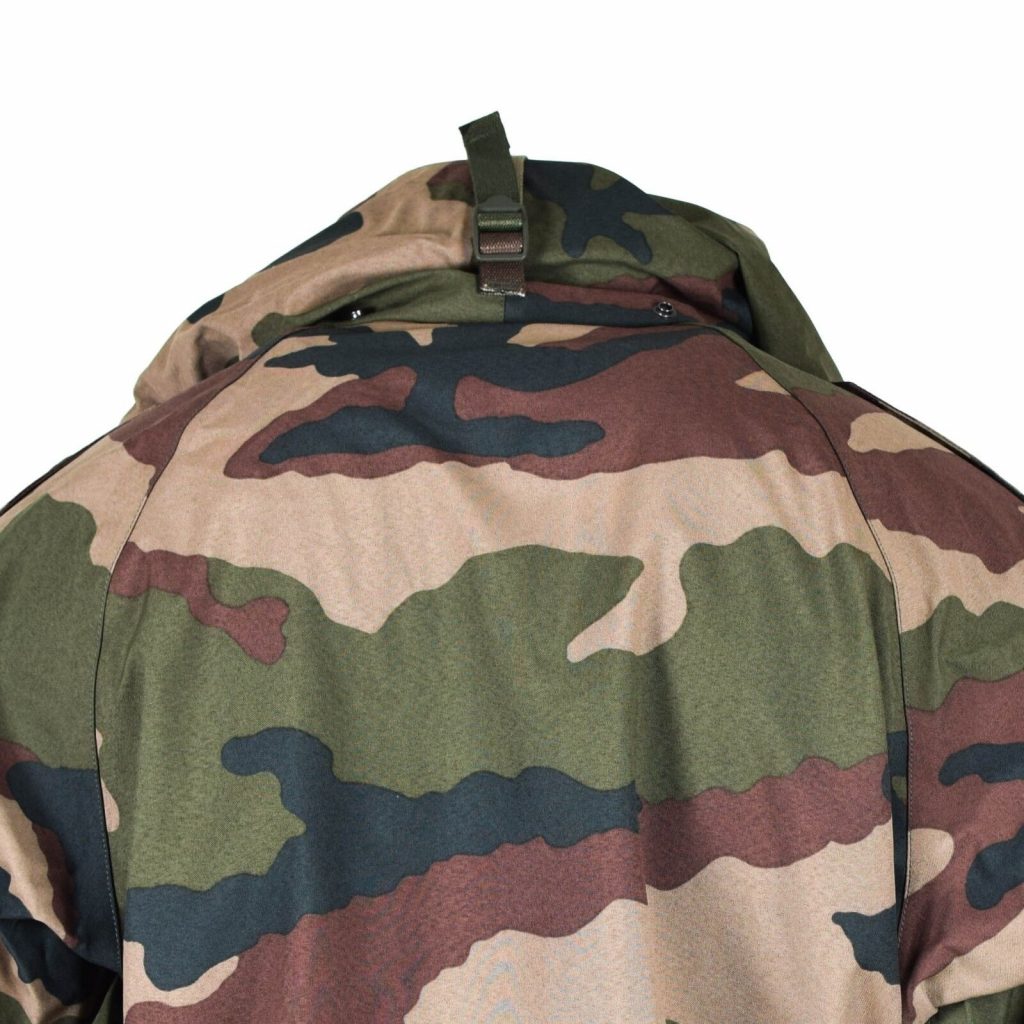Genuine French army Waterproof Trilaminate Jacket CCE camo Hooded rain Parka New