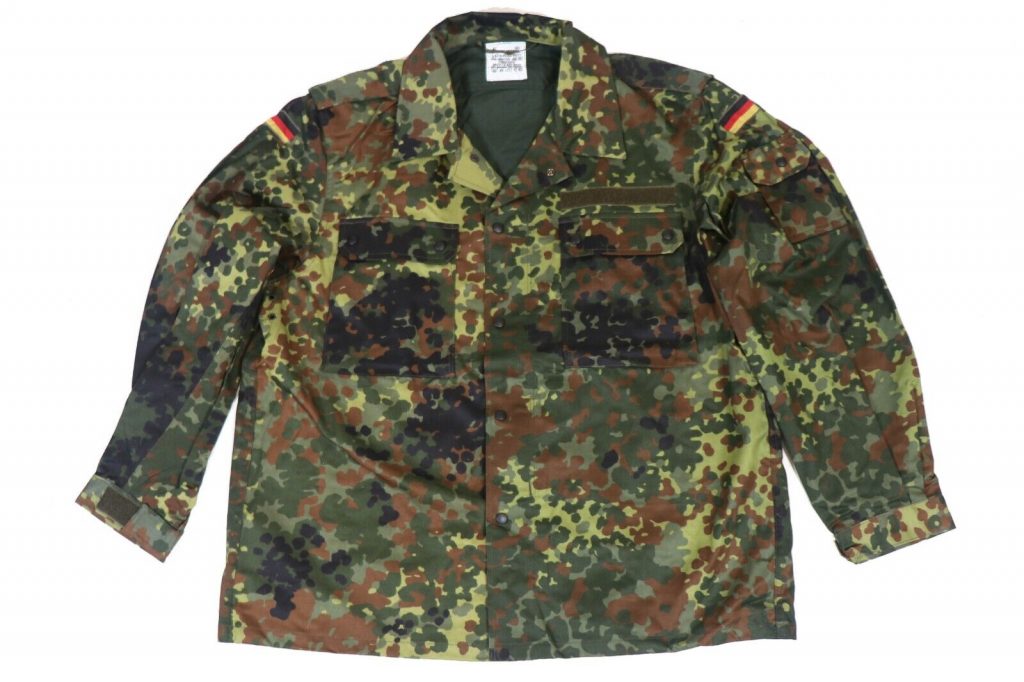 New Xxlarge (gr.10) German Bundeswehr Flecktarn Camo Military Jacket Fleck Army