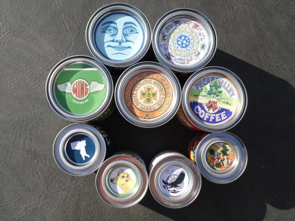 US WW2 Reusable 3 cans Coffee Milk Sugar Metal Airtight seal 101st 82nd