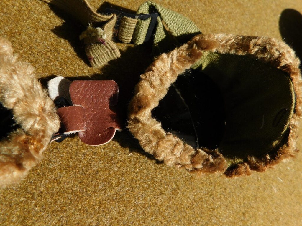 Vintage Ww2,us Army Goggles, Fur Lined Green Lens,nos+case,foster Grant