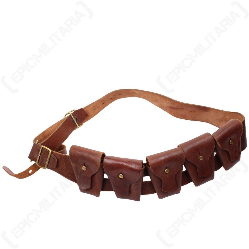 Genuine WW2 British Issued Original Lee Enfield 5 Pocket Bandolier