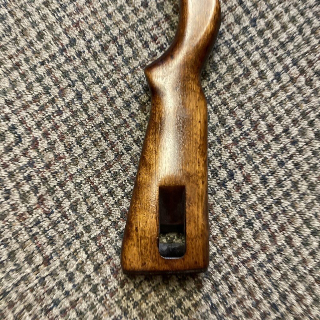 M1 Carbine Rifle Stock Walnut Wood, Appears Refinished/stained – Good Condition
