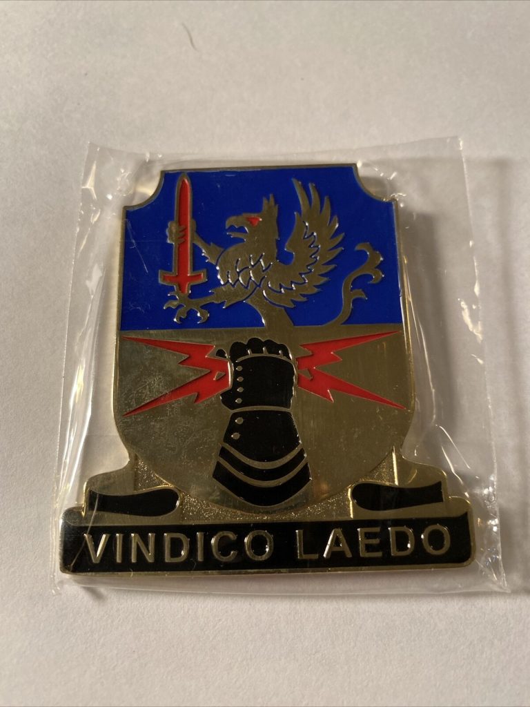 US Army 348th Support Battalion Unit Coin Vindico Laedo Excellence CO Challenge