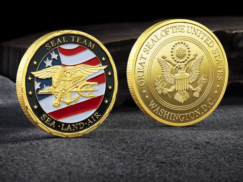 1x The Five Armies of US Army American Eagle Marine Corp Collectible Medal Coin for sale