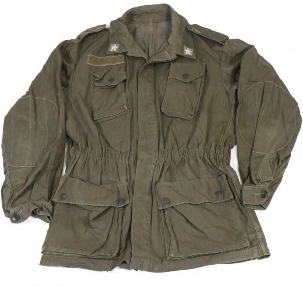 Large – Authentic Italian Army OD Green Combat Field Jacket Shirt Parka Military