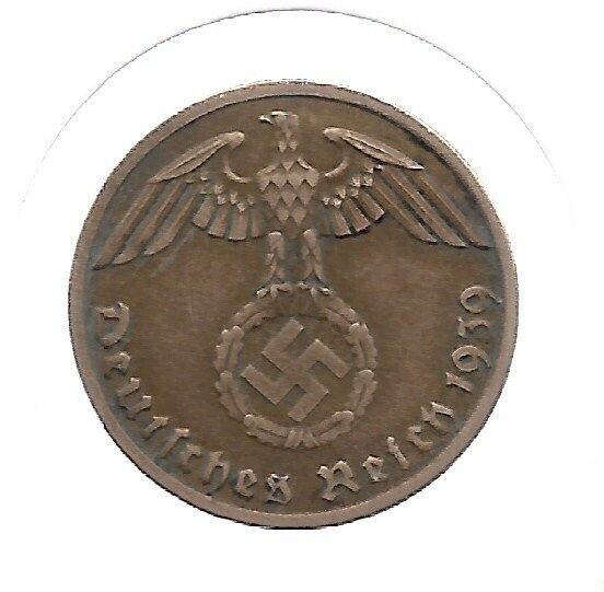 Rare Old Original WWII German War Coin WW2 Germany Military Army Collection Cent