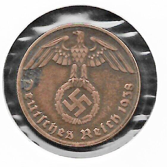 Rare Old Original WWII German War Coin WW2 Germany Military Army Collection Cent