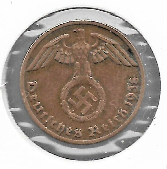 Rare Old Original WWII German War Coin WW2 Germany Military Army Collection Cent