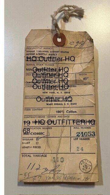 Genuine ERDL Camo Viet Nam Era Fabric