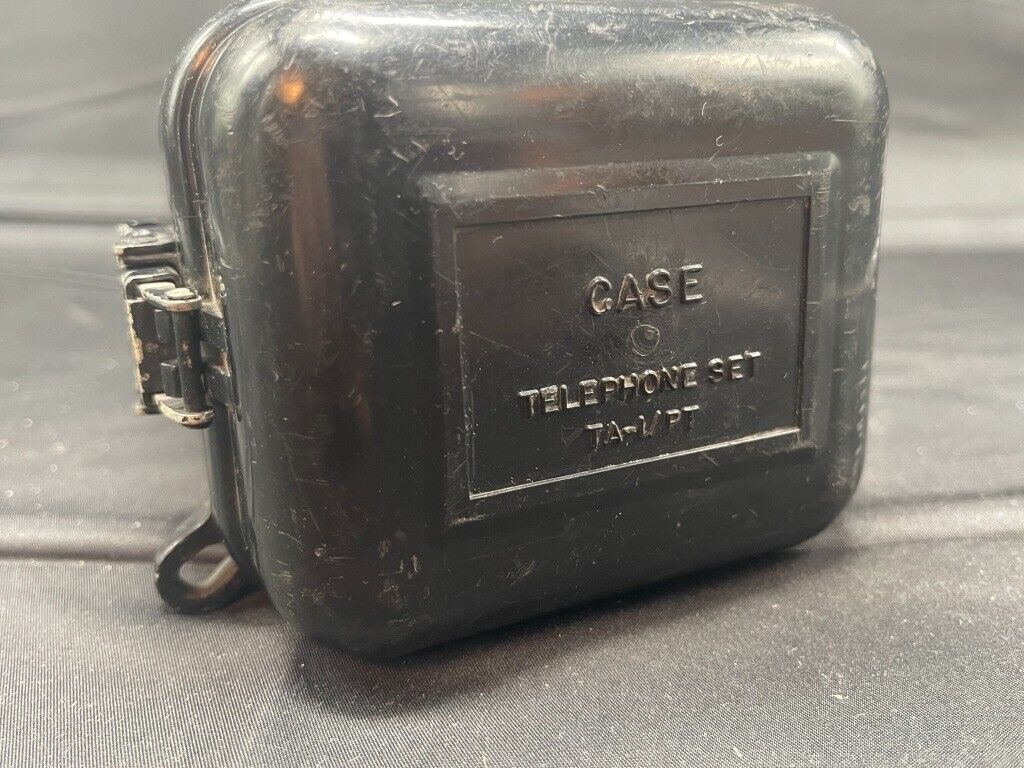 Military Surplus Telephone Set Ta-1/ PT w/ case – Monmouth Electric NJ- Untested