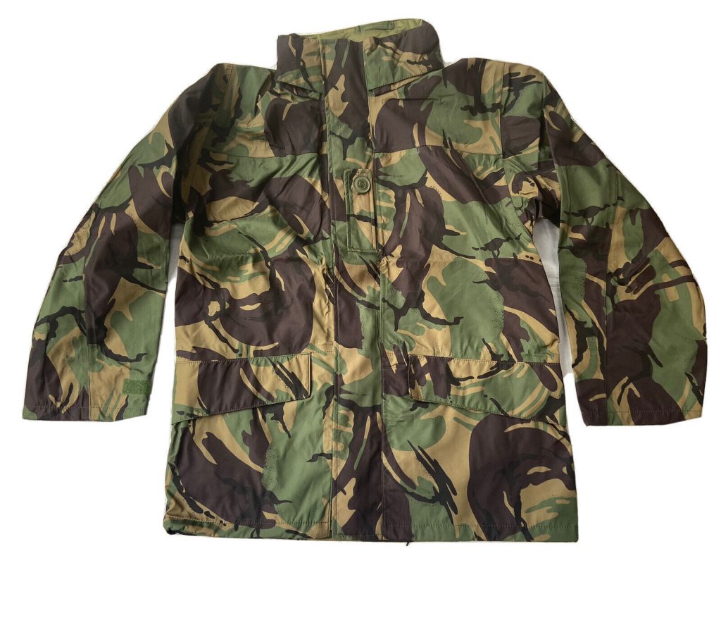 British Army Issue DPM Camo Woodland Goretex Waterproof Jacket Size S 36″ Chest