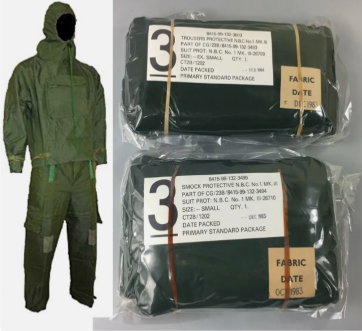 British Army NBC Suit Jacket Smock Military Pants Olive Protection New Mk3 1983
