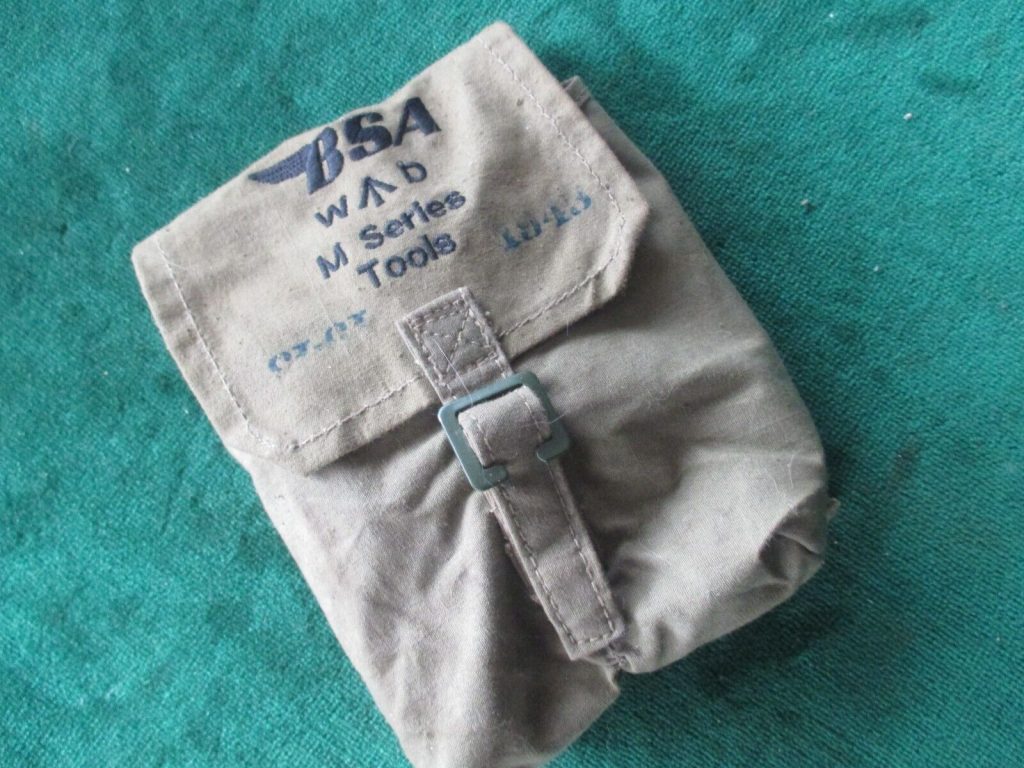 BSA M20 M21 M23 Series ARMY Motorcycle ToOL BAG Dated 1943/1944
