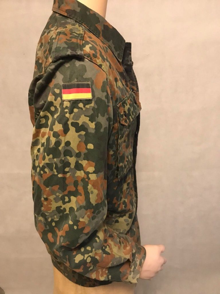 German Army Flecktarn Camo Shirt Lightweight Jacket Genuine Military Surplus