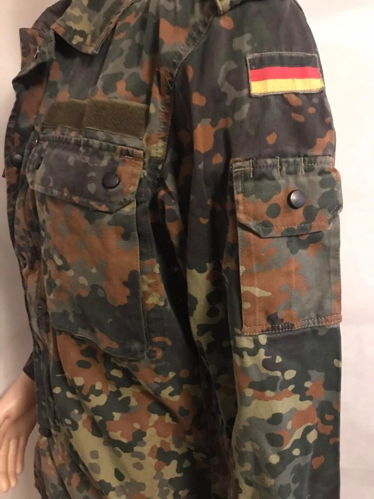 German Army Flecktarn Camo Shirt Lightweight Jacket Genuine Military Surplus