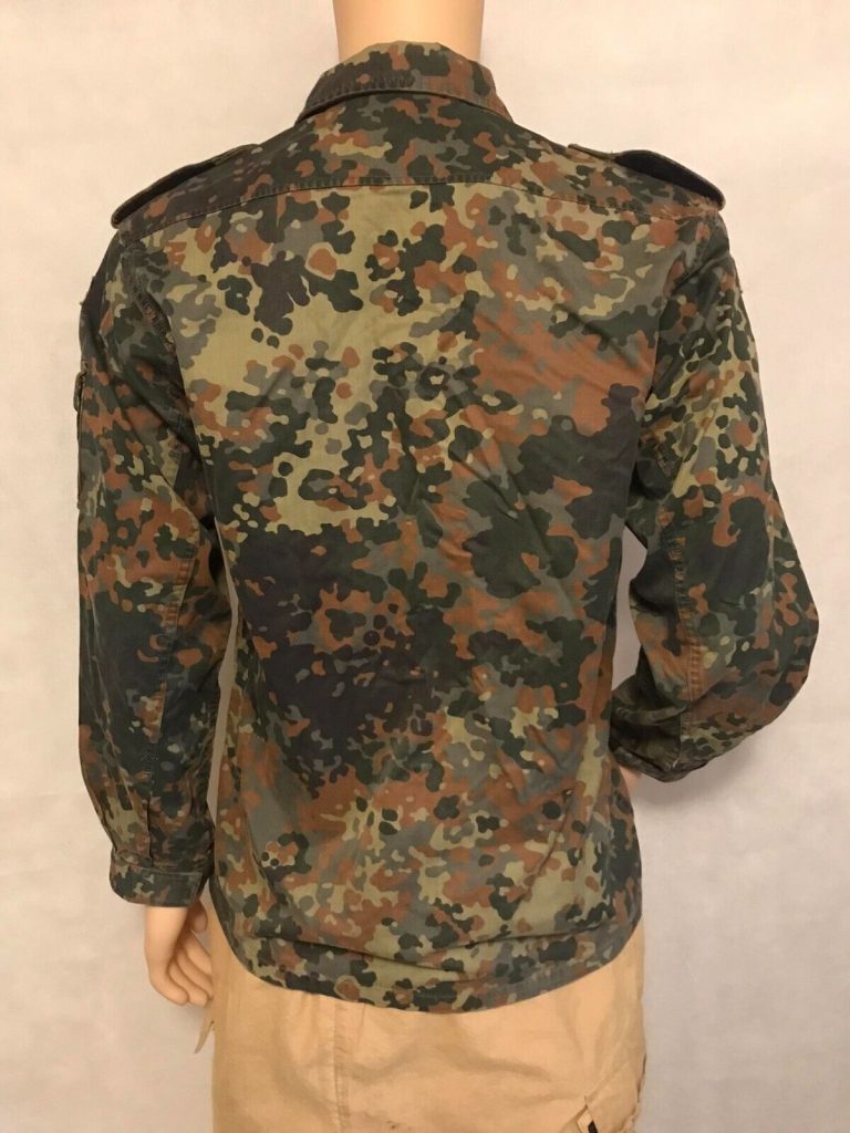 German Army Flecktarn Camo Shirt Lightweight Jacket Genuine Military Surplus