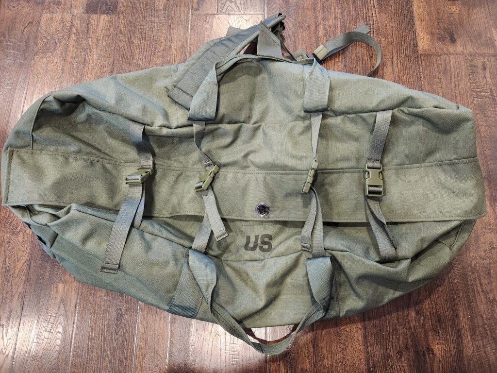 Improved Duffel Bag, OD Green,us Military Zipper Deployment Flight Travel USGI