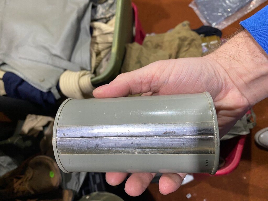 Original WWII US NAVY & ARMY Emergency Drinking Water Can-Sealed, NOS