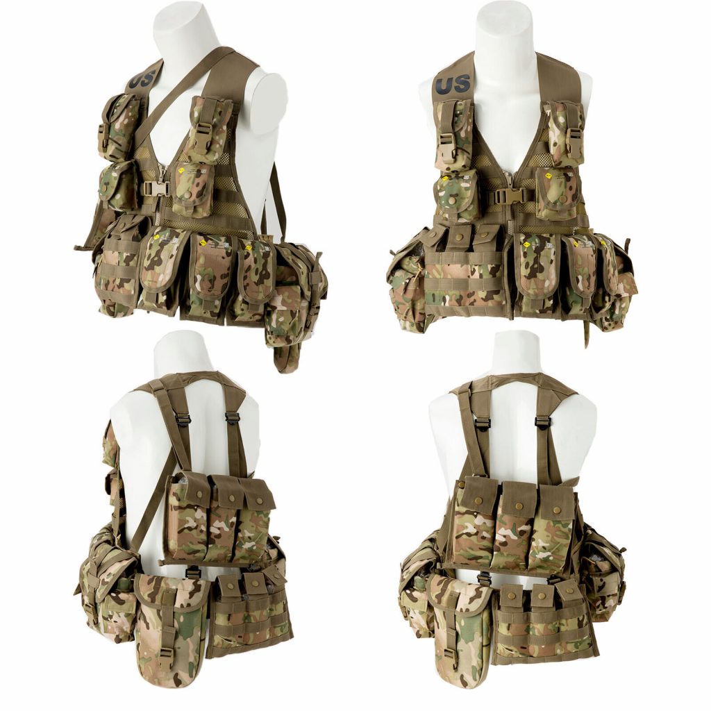 USMC Molle II Tactical Vest Military Fighting Load Carrier FLC Pouches Multicam