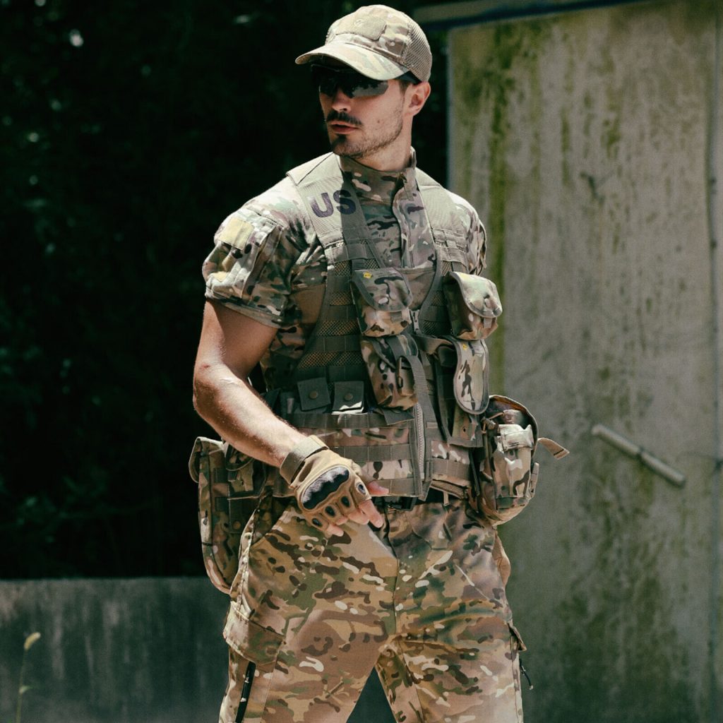 USMC Molle II Tactical Vest Military Fighting Load Carrier FLC Pouches Multicam