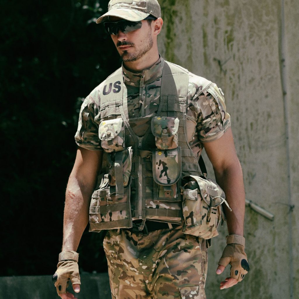 USMC Molle II Tactical Vest Military Fighting Load Carrier FLC Pouches Multicam