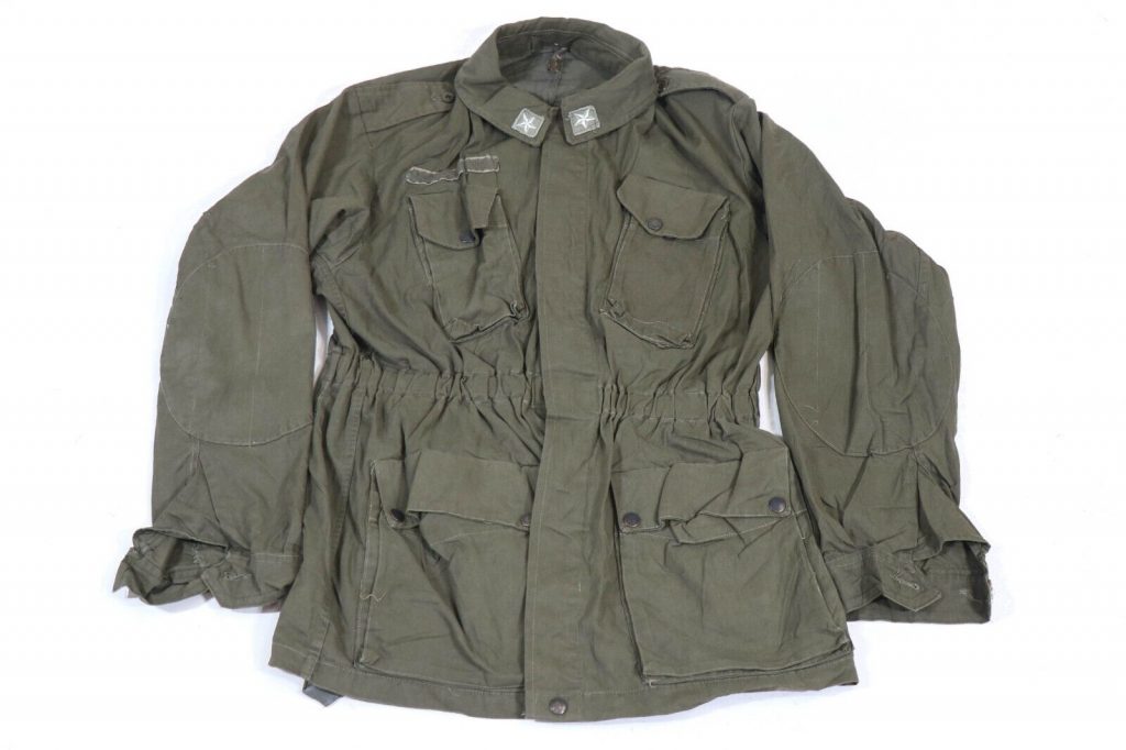 Large – Authentic Italian Army OD Green Combat Field Jacket Shirt Parka Military