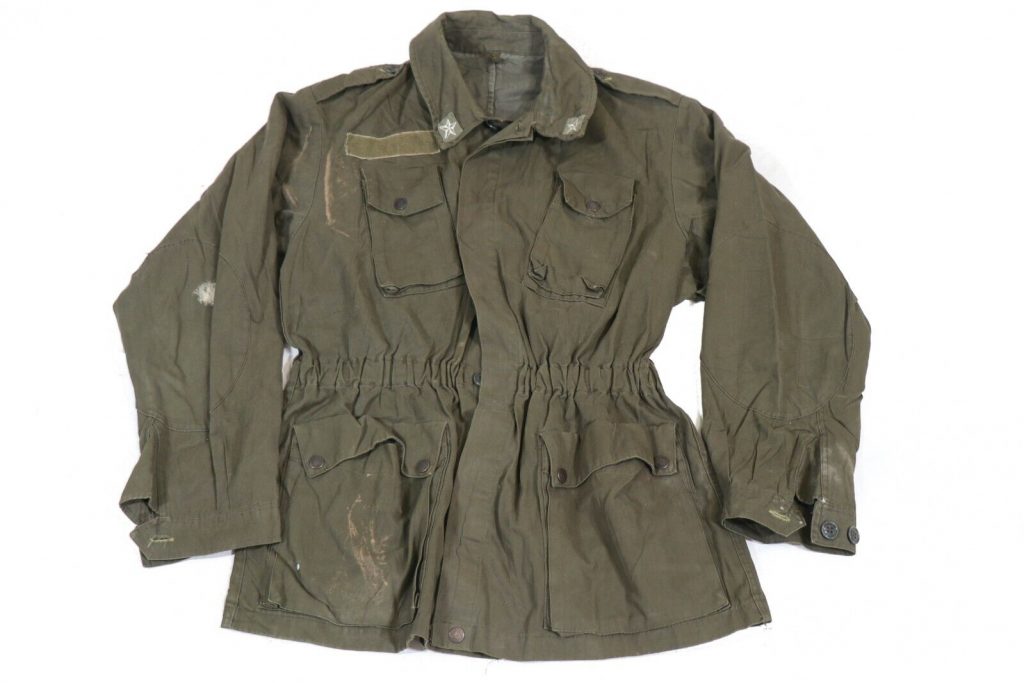 Large – Authentic Italian Army OD Green Combat Field Jacket Shirt Parka Military