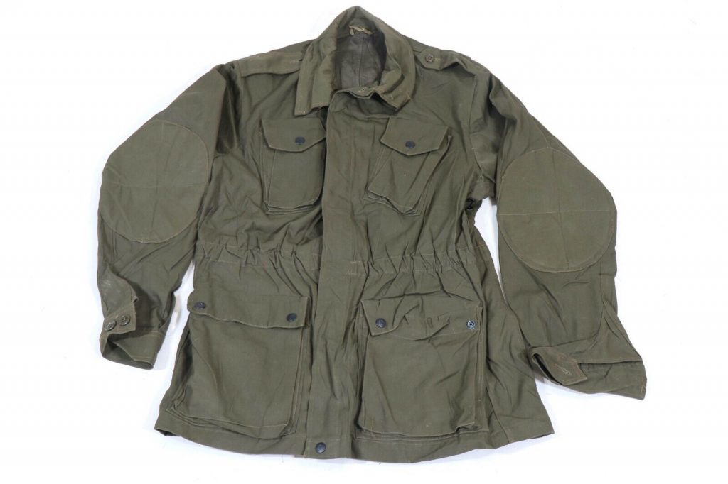 Large – Authentic Italian Army OD Green Combat Field Jacket Shirt Parka Military