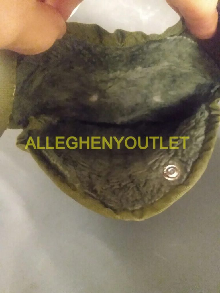 US Army Military Issue 1 QT Quart Canteen Cover Pouch OD Nylon w Alice Clips VG