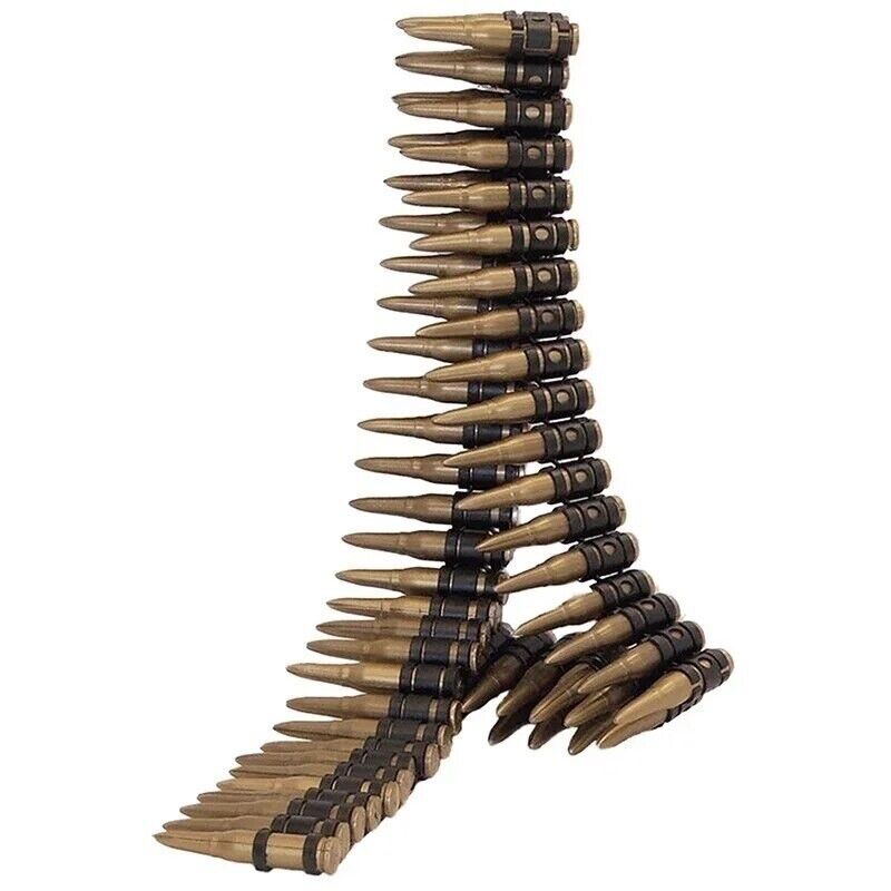 Replica Inert 7.62mm M13 Linked Fake Non Functional Bullet Ammo Belt Display