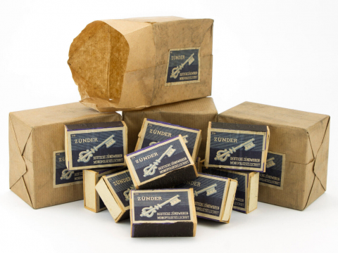 WWII Matches Zünder 1 x Unused Matchbox 1940s Original German Wehrmacht WW2 for sale