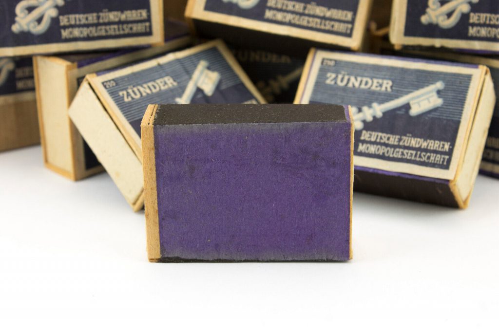 WWII Matches Zünder 1 x Unused Matchbox 1940s Original German Wehrmacht WW2