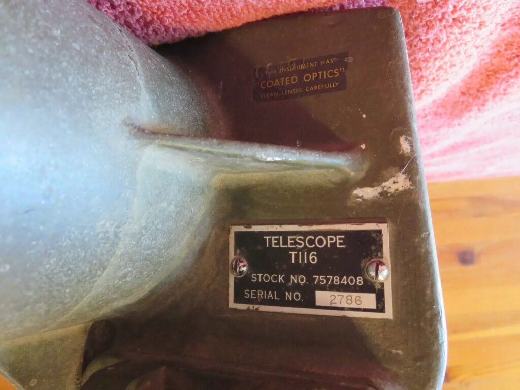 Vintage WWII Military Farrand Tank T116 Telescope Ocular lens Optic Binocular