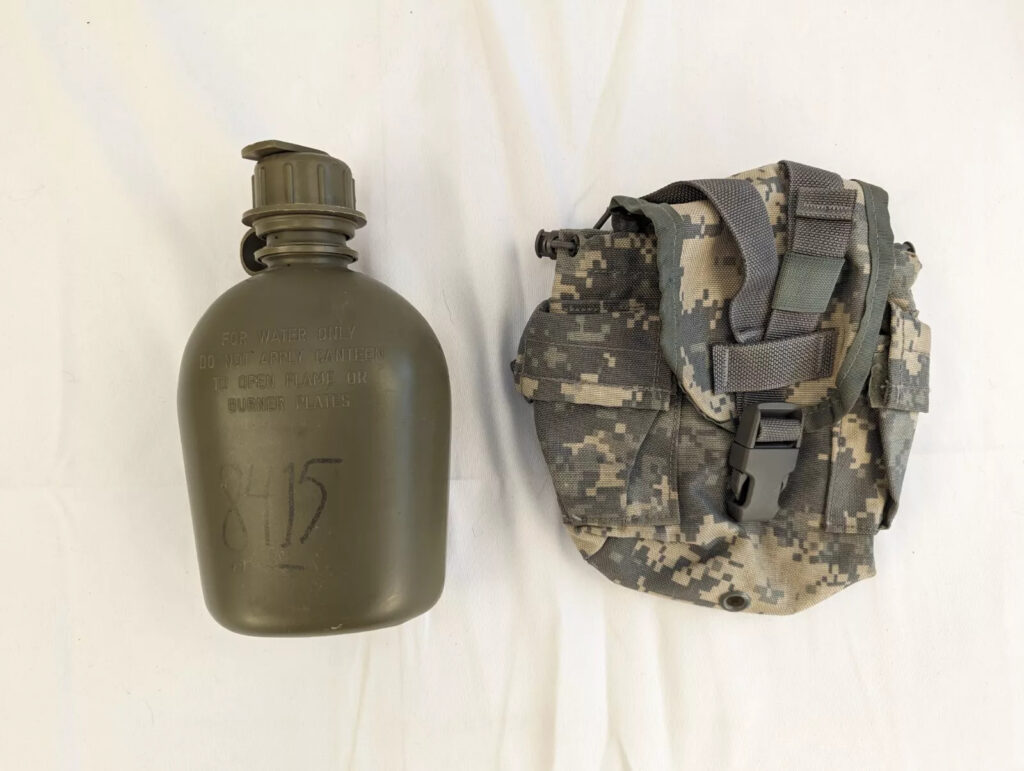 1QT Canteen with ACU Pouch – Genuine USGI Military 1 Quart UCP Cover