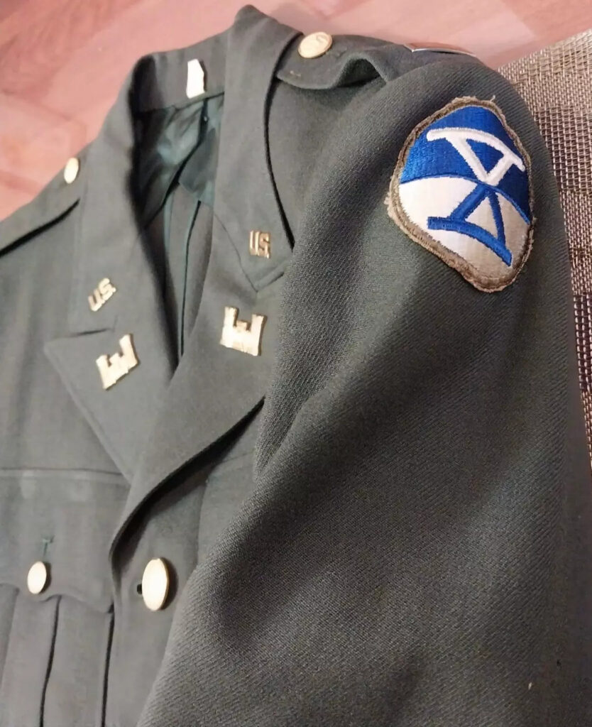 Authentic WWII US 10th Army Corp of Engineers Officer’s Uniform Jacket W/pins